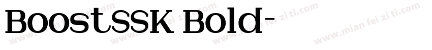 BoostSSK Bold字体转换